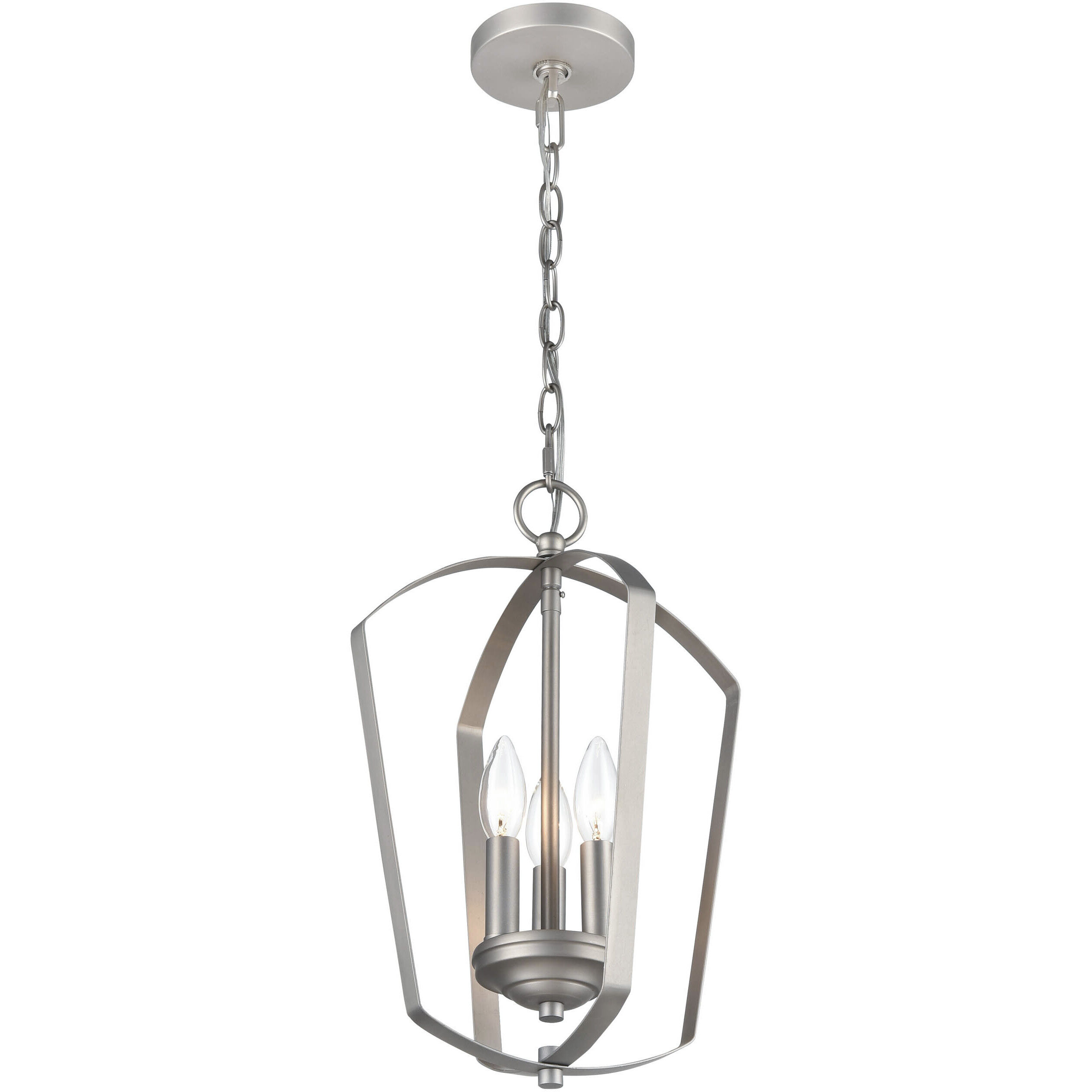 Ivey Lake 3 Light 11 inch Satin Nickel Pendant Ceiling Light